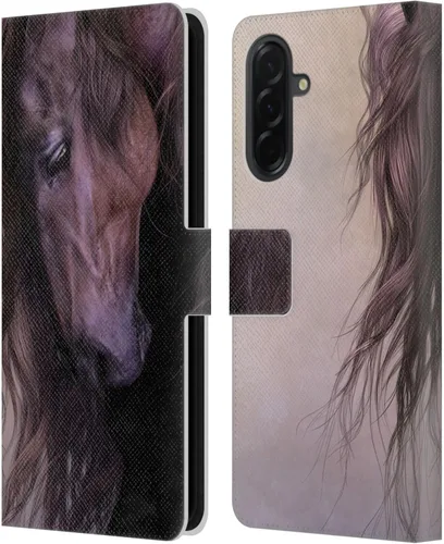 Vista 63 de Head Case Designs Officially Licensed Laurie Prindle A Morgan Christmas Western Stallion Leather Wallet Case Compatible with Samsung Galaxy A07 4G