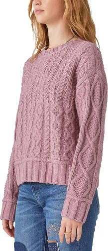 Vista 2 de Lucky Brand Suéter trenzado para mujer
