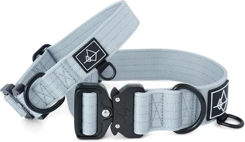 Vista 2 de MADE TO ROAM - Collar para perro premium, collar ajustable de nailon resistente con hebilla metálica de liberación rápida