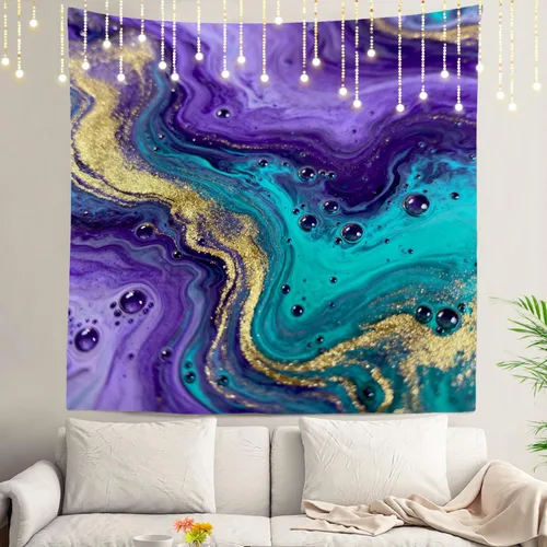Vista 101 de Shrahala American Republican Elephant Tapestry, Red Navy Blue Striped Background Wall Hanging Hd Print Polyester Backdrop For Dorm Room Bedroom 30 X