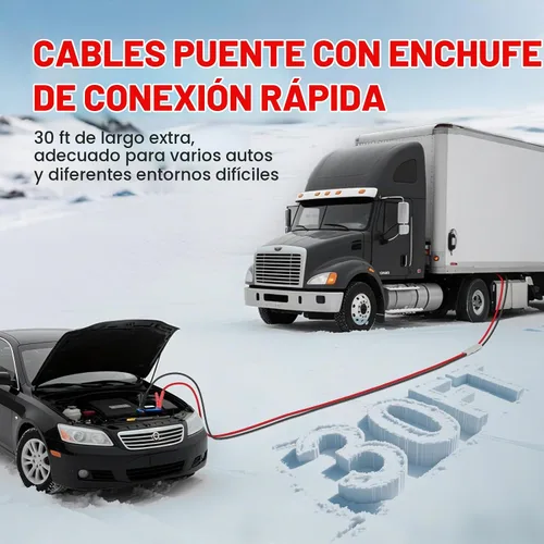 Vista 7 de TOPDC - Cables de puente de conexión rápida extra largos y resistentes