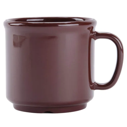 Vista 6 de G.E.T. S-12-BR - Taza de café irrompible, 12 onzas, color marrón (juego de 12)