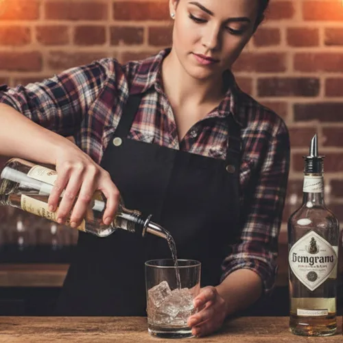 Vista 3 de Soro Essentials - Juego de 12 vertedores de botellas de plástico cromado, sin cuello, para botellas de alcohol a prueba de fugas, sin goteo ni