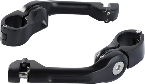 Vista 11 de TCMT - Kit de montaje de protectores de estribos para viajar en autopista de 1 1/4 de pulgadas (32 mm), para motocicletas Harley Touring Road