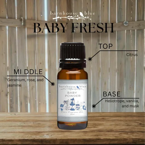 Vista 2 de Barnhouse Blue Baby Fresh - Aceites aromáticos de grado premium, para velas, fabricación de jabón y más, 1.0 fl oz