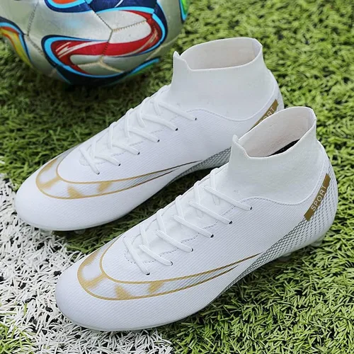 Vista 3 de YEFDG - Botas de fútbol para hombre zapatos de fútbol con tacos y tacos para adultos cómodos atléticos exteriores interiores competición