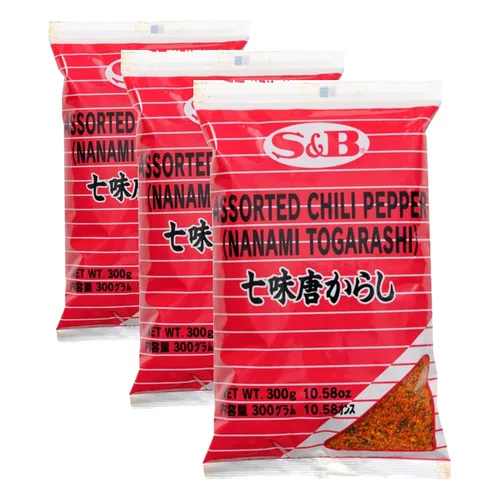 Vista 6 de Mezcla de 7 especias de pimienta (Nanami / Schichimi Togarashi) - 1 bolsa, 10.58 onzas
