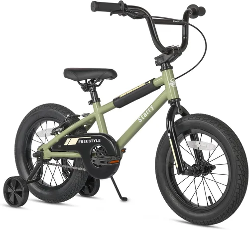 Vista 21 de cubsala Bicicleta para niños de 12, 14, 16, 18 pulgadas, estilo BMX, con ruedas de entrenamiento, freno para niños de 2 a 10 años, varios