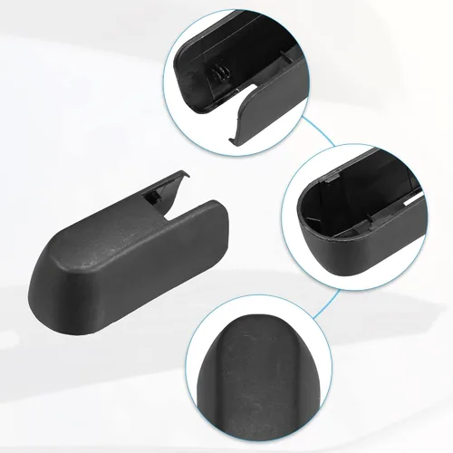 Vista 4 de ACROPIX Tapa de tuerca de brazo de limpiaparabrisas trasero para Subaru Outback, paquete de 1, color negro