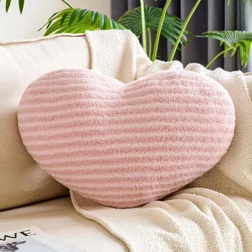 Vista 8 de XVTRU Almohadas de Corazón Negro, Linda Almohada Decorativa de Corazón, Almohadas en Forma de Corazón para Cama, Cojín de Almohada de Decoración