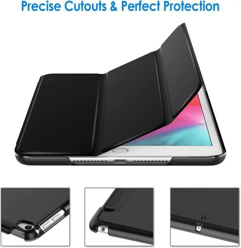 Vista 3 de JETech Funda para iPad mini 5 (modelo 2019 5ª generación), cubierta inteligente con apagado automático/encendido (negro)