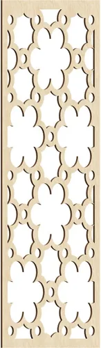 Vista 9 de 9 3/8"W x 24 3/8"H x 1/4"T Southgate Decorativos Paneles De Pared De Madera Calado, Abedul