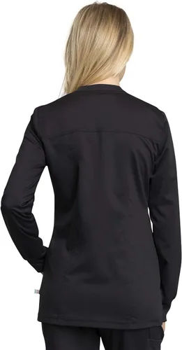 Vista 5 de Cherokee WW305AB - Chaqueta de calentamiento para mujer, ajuste clásico moderno con cremallera frontal