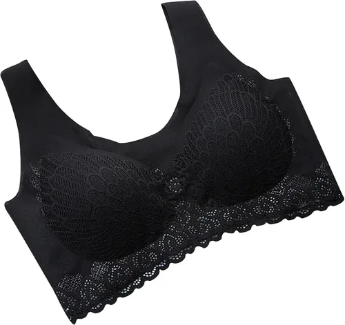 Vista 6 de Paquete de 3 brasieres deportivos para mujer, sin costuras, de alto impacto, ligeramente forrados, para yoga, gimnasio, entrenamiento, fitness