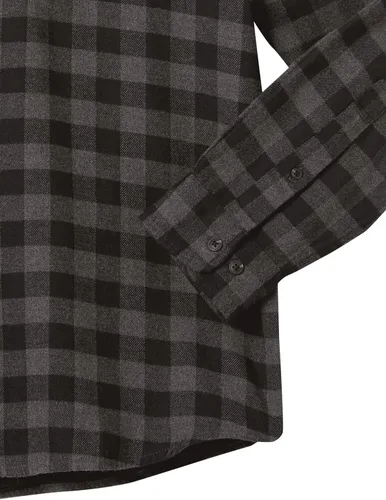 Vista 5 de Tienda Essentials - Camisa de franela de manga larga para hombre (disponible en tallas grandes y altas)