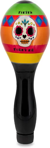 Vista 3 de MAD Beauty Sales de baño Fiesta Forever Maraca – Diseño de calavera de azúcar, aroma a piña y lima, estilo mexicano, baño relajante para remojar