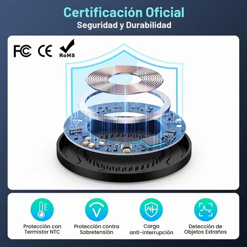 Vista 3 de Cargador inalámbrico Samsung S25 para Android con carga rápida para Samsung Galaxy S25 Ultra/S24 Plus/FE/S23/S22/S21, paquete de 2 estaciones
