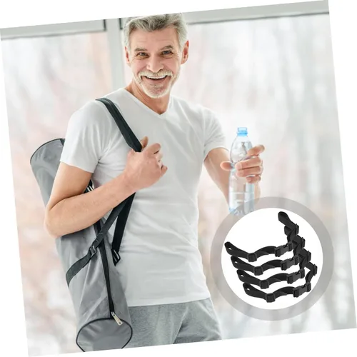 Vista 9 de Correas de 4 piezas con cordón para mochila, cinturón con hebilla, correa de amarre ajustable, hebilla de kayak ajustable, correa de hebilla