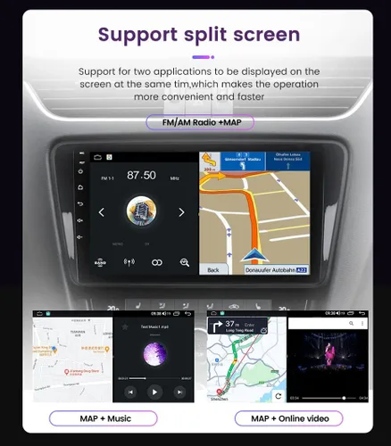 Vista 4 de Estéreo de coche Android para GMC Yukon Chevrolet Chevy Silverado Tahoe Suburban 2007-2012 Bluetooth Radio de coche, pantalla táctil de 1280 x 720