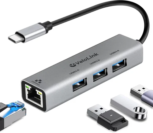 Vista 12 de Adaptador USB a Ethernet, Ethernet a USB, USB a RJ45 para Nintendo Switch 2, adaptador Gigabit Ethernet, red LAN para laptop, MacBook, Chromebook