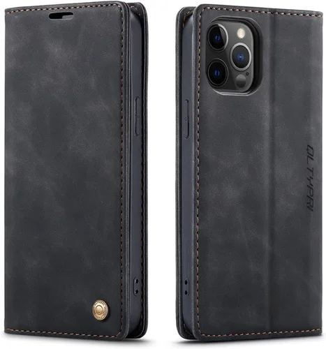 Vista 106 de QLTYPRI Para iPhone Air Case Wallet Con Tarjetero, Vintage PU Cuero Kickstand Cierre Magnético A Prueba De Golpes Folio Libro Funda Para IPhone 17