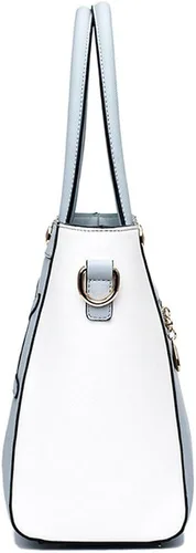 Vista 4 de Mn Sue Lovely Cartoon 2d gato bolso de piel grande bolso de hombro asa superior bolso bandolera para niñas Lady