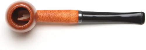 Vista 3 de Missouri Meerschaum – Pipa para tabaco de madera noble de montes Ozark, cuenco ovalado, bocal recto