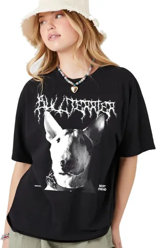 Vista 2 de Camiseta y calcomanía Death Metal Camisetas con perros en ellos para amantes de los perros, hombres y mujeres, camisetas para papás y madres