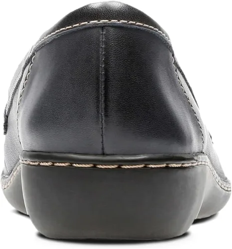 Vista 3 de Clarks Mocasines Ashland Bubble Slip On para mujer Azul marino