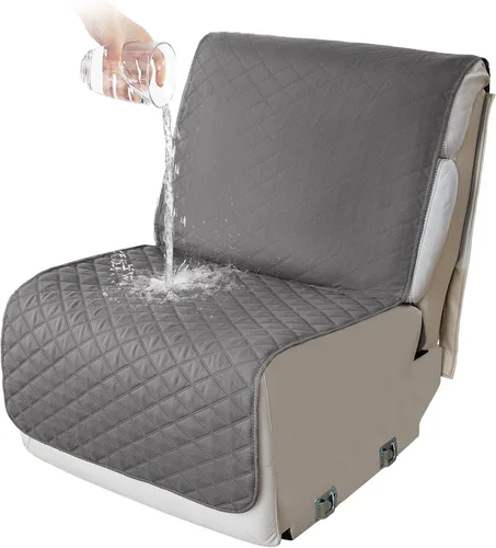 Vista 31 de HDCAXKJ Fundas impermeables 100% impermeables para sofá reclinable en forma de L, lavable, acolchada y suave para perros y mascotas, 1 funda de Negro