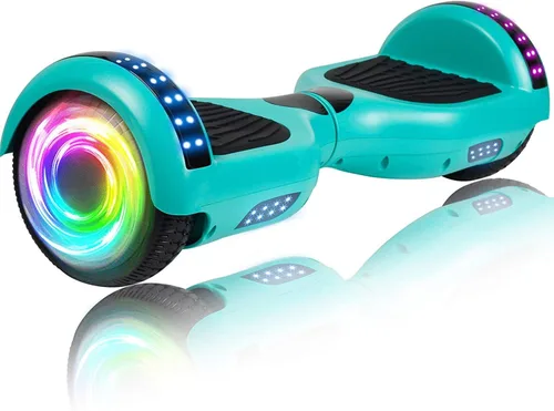 Vista 11 de SISIGAD Patinetes para niños de 7 a 12 años, con altavoz Bluetooth integrado y ruedas de luces coloridas de 6.5 pulgadas, scooter de equilibrio