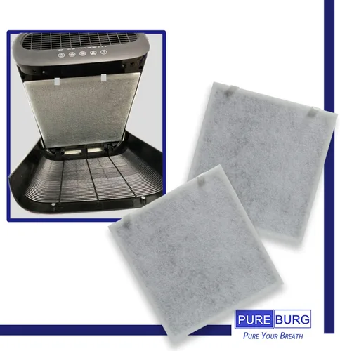 Vista 2 de PUREBURG Filtros de repuesto compatibles con purificador de aire VAVA VA-EE004, paquete de 2 unidades H13 HEPA de 4 etapas de filtración de carbón