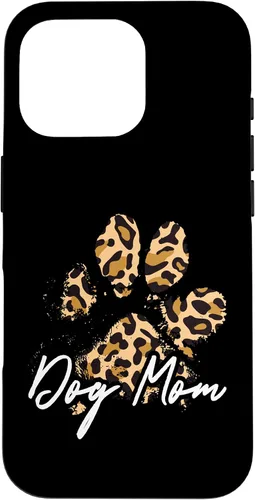 Vista 20 de Dog Mom Gift Leopard Paw Print Fur Mama Case para iPhone 17