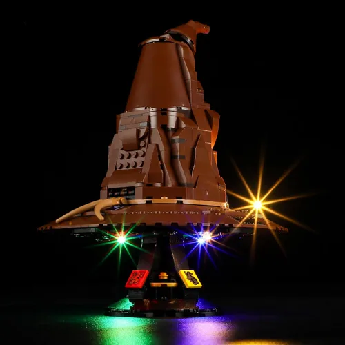 Vista 4 de LIGHTAILING Luz para Lego-76429 Talking Sorting Hat – Kit de iluminación LED compatible con el modelo de bloques de construcción Lego – NO incluido