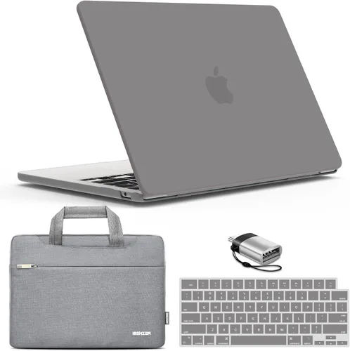 Vista 19 de IBENZER Compatible con MacBook Air de 13 pulgadas 2026 2025 2024 2023 2022 M4 A3240 M3 A3113 M2 A2681, carcasa rígida, funda y cubierta de teclado