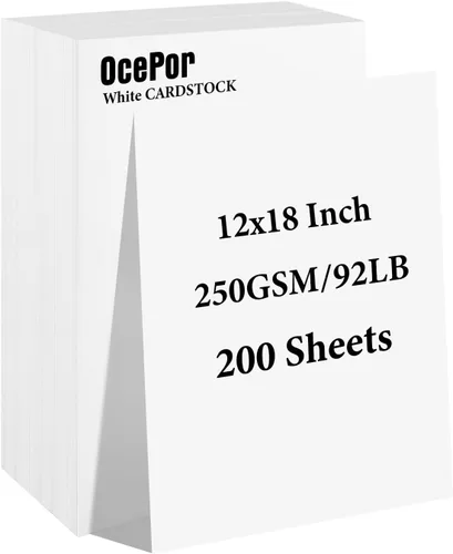 Vista 12 de OcePor 100 hojas de cartulina negra de 8.5 x 11 pulgadas, cartulina negra de 92 libras/250gsm, papel grueso de cartulina, papel pesado de cartulina