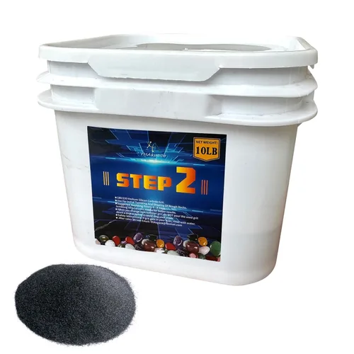 Vista 10 de 8 libras de medio abrasivo para tambor, óxido de aluminio fino 1500 para pulir, paso 4 para pulir piedras, medio abrasivo para pulir rocas, funciona
