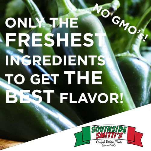 Vista 4 de SOUTHSIDE SMITTI'S - GIARDINIERA ESTILO ITALIANO - MEDIANO - 16 oz - Los mejores pimientos Giardiniera estilo Chicago - Receta original Southside