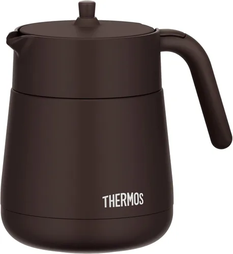 Vista 10 de Thermos TTE-450 BW Vacuum Insulated Teapot with Strainer, 15.2 fl oz (450 ml), Brown