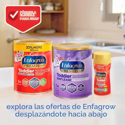 Vista 8 de Enfagrow Premium Bebida Nutricional de Leche para Niños Pequeños, Bebida para Niños Pequeños Enfagrow, Pruebe Nuestro Trío de Apoyo al Cerebro, Lata