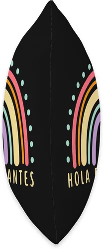 Vista 2 de Hola Estudiantes Cute Spanish Teacher Maestra De Español - Almohada (16 x 16 pulgadas), multicolor