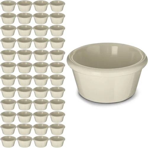 Vista 7 de Carlisle FoodService Products Tazón de plástico para salsa Ramekin para el hogar y el restaurante, plástico, 4 onzas, color negro