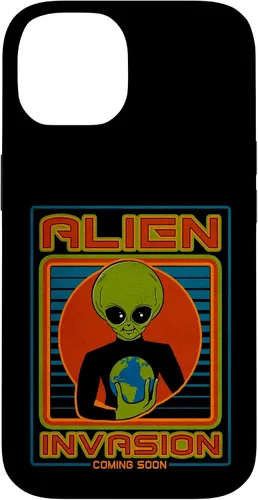 Vista 4 de Funda para iPhone 13 Pro Max Alien Invasion 1984 Tech Noir Distopía