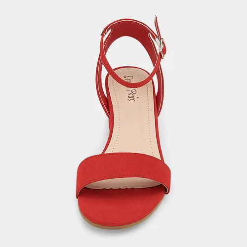 Vista 6 de DREAM PAIRS - Sandalias de tacón grueso y bajo para mujer, con correa al tobillo y puntera abierta, sandalias elegantes para fiestas