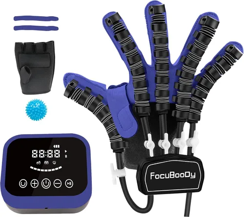 Vista 9 de Guantes robot de rehabilitación de manos FocuBoody Equipo de entrenamiento de dedos de movilidad para hemiplejia, accidente cerebrovascular