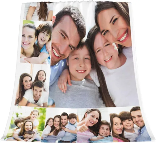 Vista 3 de Manta para adultos, niños, familia, Navidad, Halloween, cumpleaños, madre, padre, día de San Valentín, para regalo, 50 x 40 pulgadas.