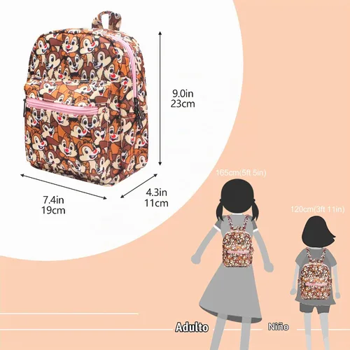 Vista 6 de Cartoon Small Nylon Bag Multipurpose Causal Daypack for Travel Trip Shopping Tablet iPad Mini up to 8 inches Multi Cnd
