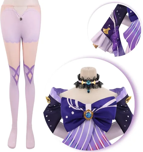 Vista 6 de NSPSTT Genshin Impact Cosplay - Disfraz de todos los personajes, juego completo, disfraz de Halloween para mujeres y hombres