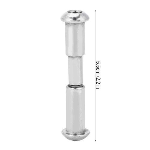 Vista 6 de Tbest Perno de scooter de acero al carbono, cabeza plana, rosca derecha, plata, 1 unidad, compatible con M365