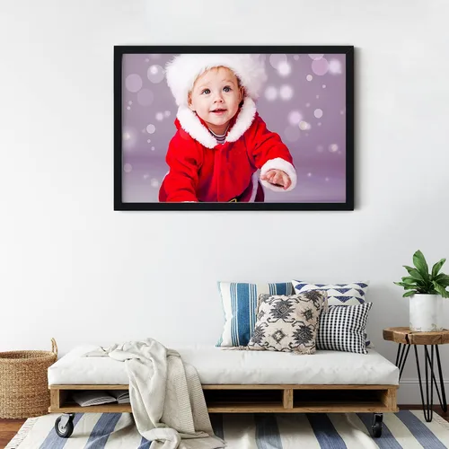 Vista 9 de Chexin Impresiones en lienzo personalizadas con tus fotos, marco, carteles, arte de pared para estética, sala de estar, boda, bebé, mascota, imagen